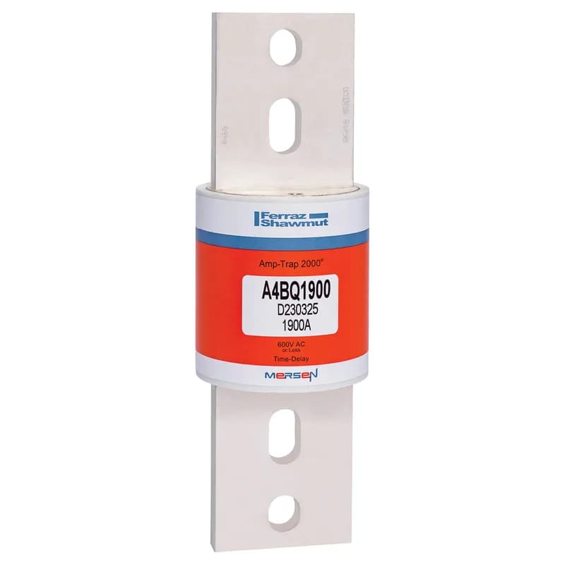 Fuse A4BQ - Class L - Time-Delay 600VAC 500VDC 1900A Blade Amp-Trap 2000®