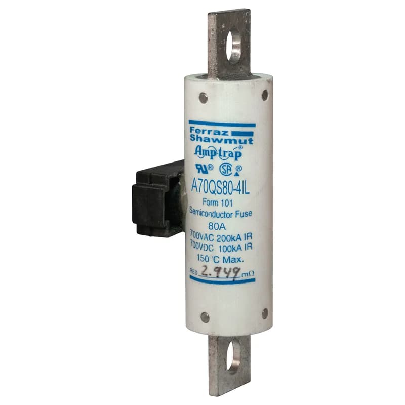 High Speed Fuse Amp-Trap® A70QS 700VAC 700VDC 80A Bolted Blade IL Indicator