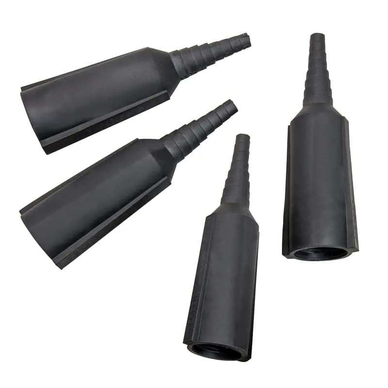 Mersen's complete line of single and dual pole in-line fuseholders accommodate Class CC fuses. The fuseholders are designed for quick installation. Securing nuts or screws are captive thus speeding installation by reducing the need to locate and assemble loose components in the field. Three internal O-rings per pole seal the fuseholder providing a water-resistant compartment for the fuse. The captive O-rings are colored (blue for single pole and red for dual pole) for quick detection. Optional cone shaped insulator boots can be slipped on to provide a watertight seal (breakaway versions come with boots standard). Both single and dual pole versions have an optional breakaway feature which safely disconnects the load in case of a pole knockdown. Fuses remain safely encapsulated within the watertight fuse holder on the load side. Once the pole has been reinstalled the fuseholder can be easily reconnected. single terminal boot