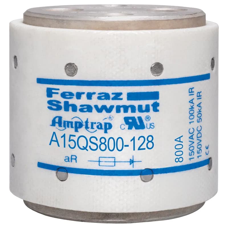 High Speed Fuse Amp-Trap® A15QS 150VAC 150VDC 800A Hockey Puck, Bolt-In