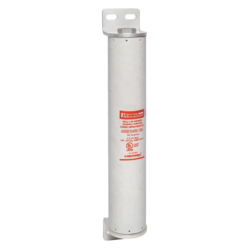 Medium Voltage E-Rated Fuse 5500VAC 10A Bolt-On, Series: DAR0 Visual Indicator Amp-Trap®