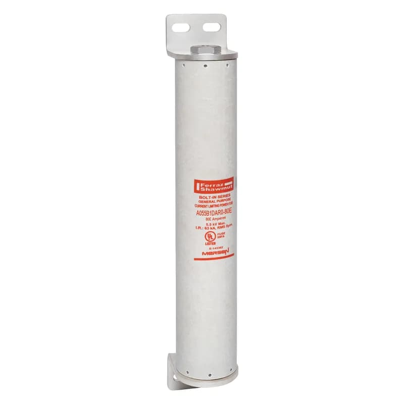 Medium Voltage E-Rated Fuse 5500VAC 80A Bolt-On, Series: DAR0 Visual Indicator Amp-Trap®