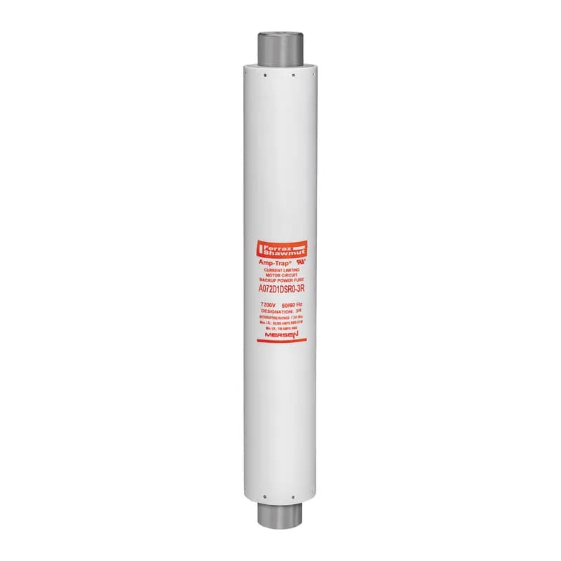 Back-Up R-Rated Medium Voltage Fuse 7.2 kV DIN Mount Motor 3R Visual Indicator