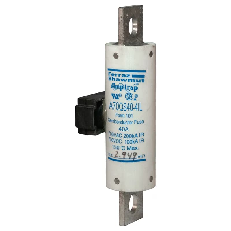 Mersen A70QS40-4IL - High Speed Fuse Amp-Trap® A70QS 700VAC 700VDC 40A Bolted Blade IL Indicator