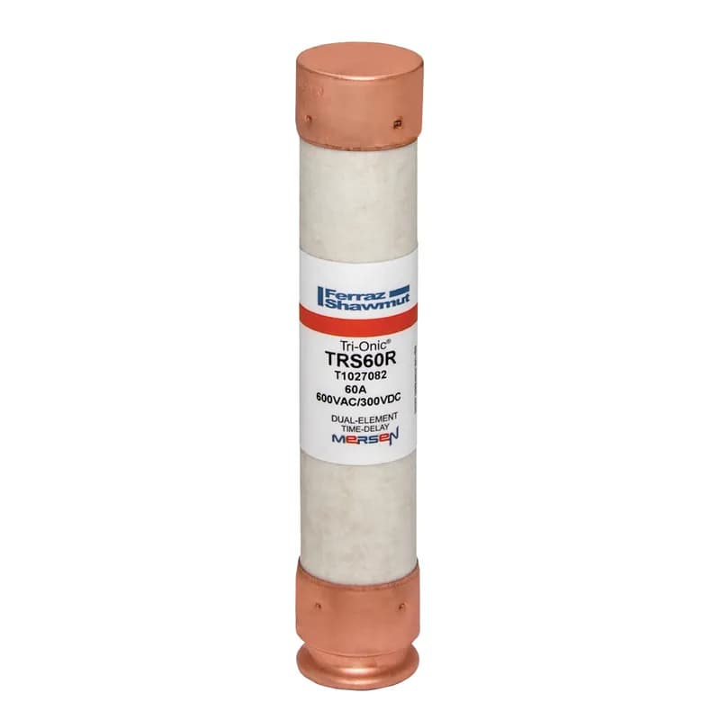 Mersen TRS60R - Fuse TRS-R - Class RK5 - Time-Delay 600VAC 300VDC 60A Ferrule Tri-Onic®