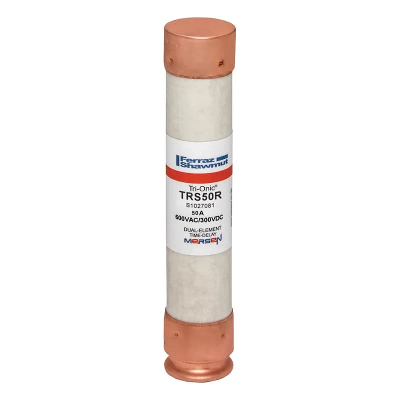 Fuse TRS-R - Class RK5 - Time-Delay 600VAC 300VDC 50A Ferrule Tri-Onic® 3 pack