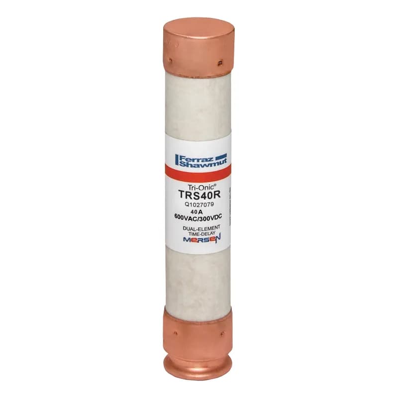 Fuse TRS-R - Class RK5 - Time-Delay 600VAC 300VDC 40A Ferrule Tri-Onic® 3 pack
