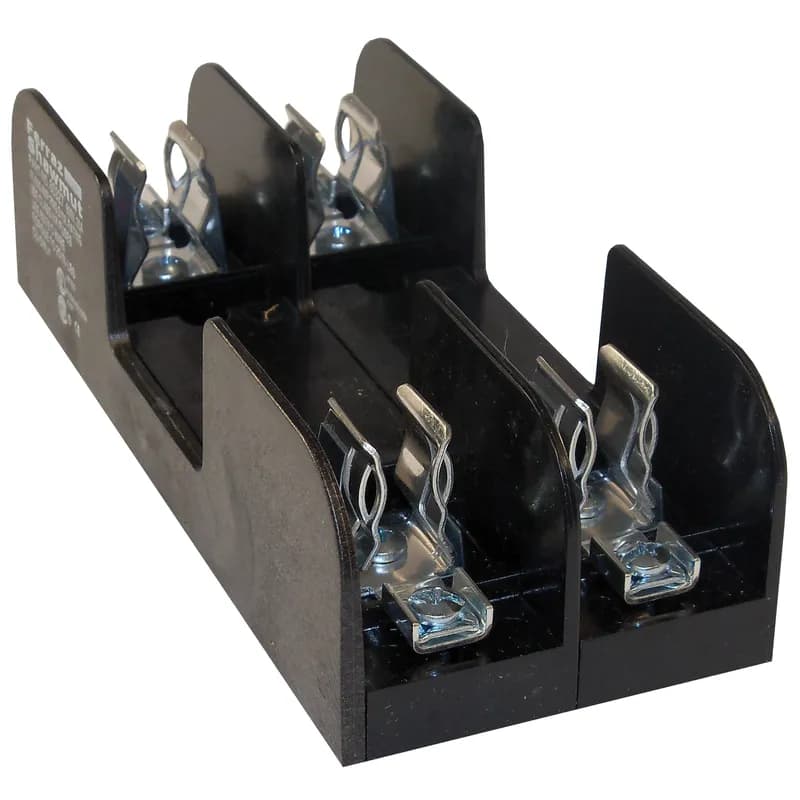 Fuse Block 600VAC 600VDC Class H/K 30A 2-Pole Pressure Plate with Reinforced Clip