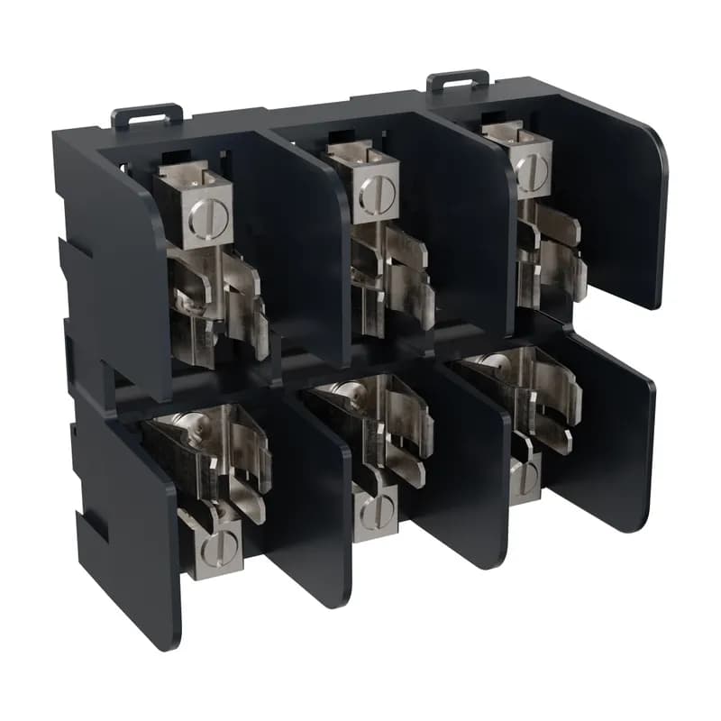 Fuse Block 600VAC 600VDC Class T 60A 3-Pole Box with Reinforced Clip