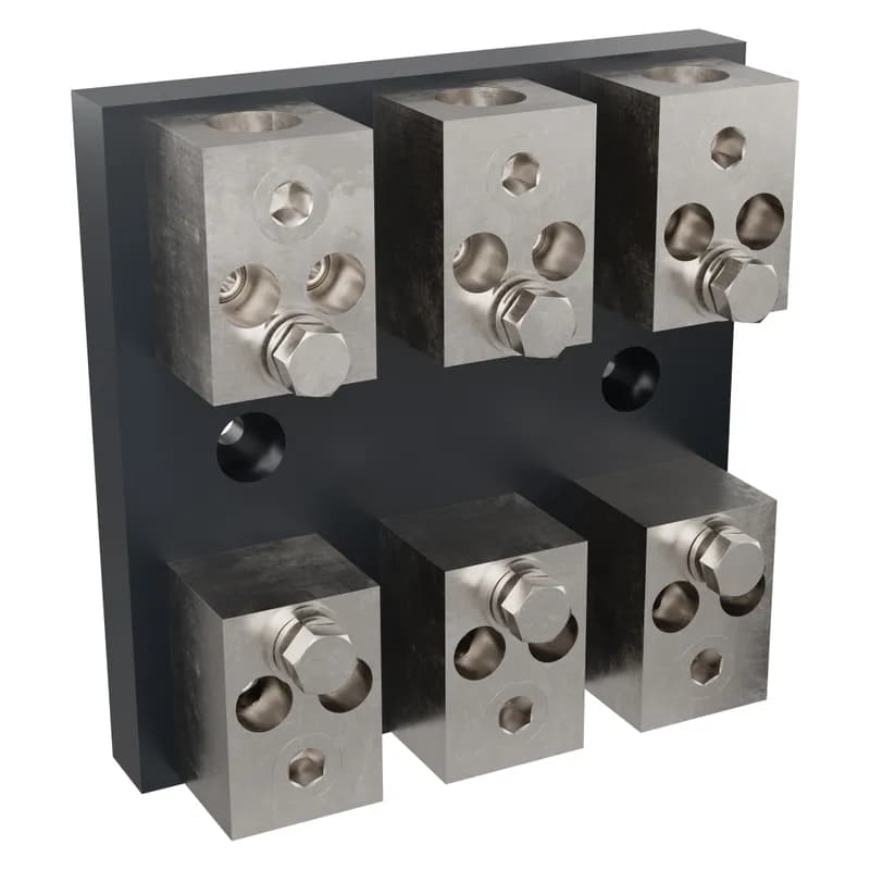 Fuse Block 600VAC 600VDC Class J 200A 1-Pole Copper Box Side Clip