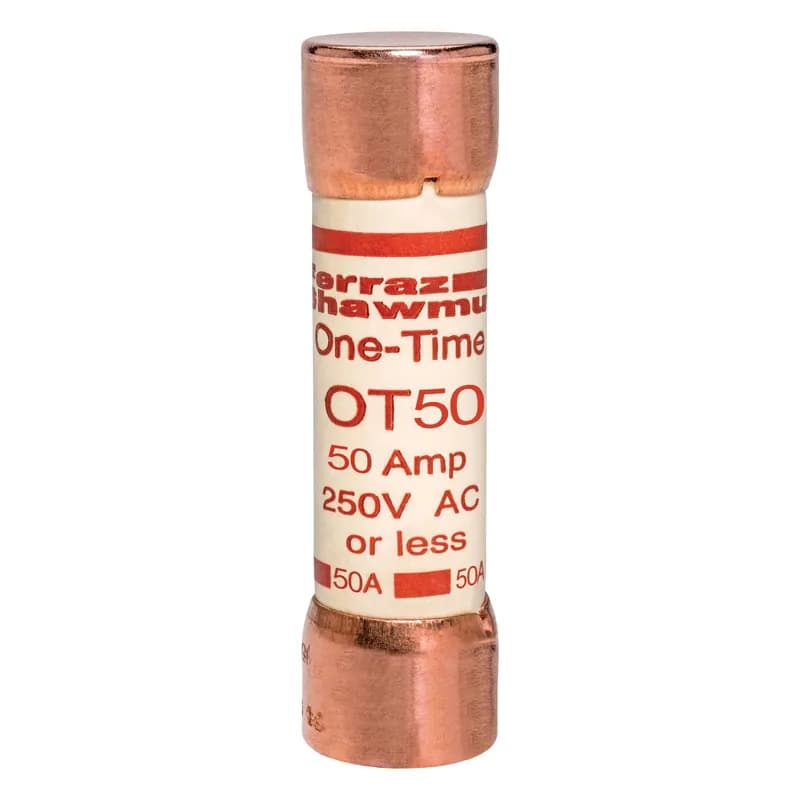 Mersen OT50 - Fuse OT - Class K5 - Fast-Acting 250VAC 250VDC 50A Ferrule Amp-Trap®