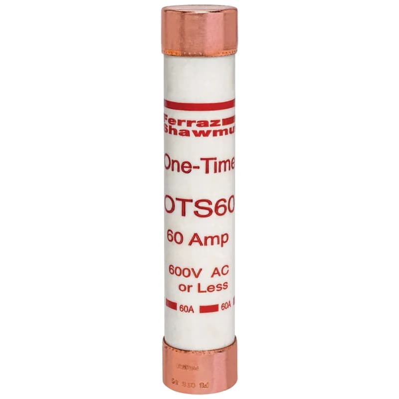 Mersen OTS60 - Fuse OTS - Class K5 - Fast-Acting 600VAC 300VDC 60A Ferrule Amp-Trap®