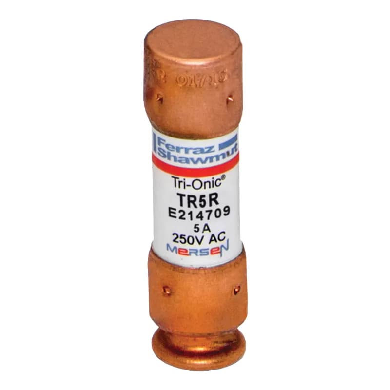 Fuse TR-R - Class RK5 - Time-Delay 250VAC 160VDC 5A Ferrule Tri-Onic®