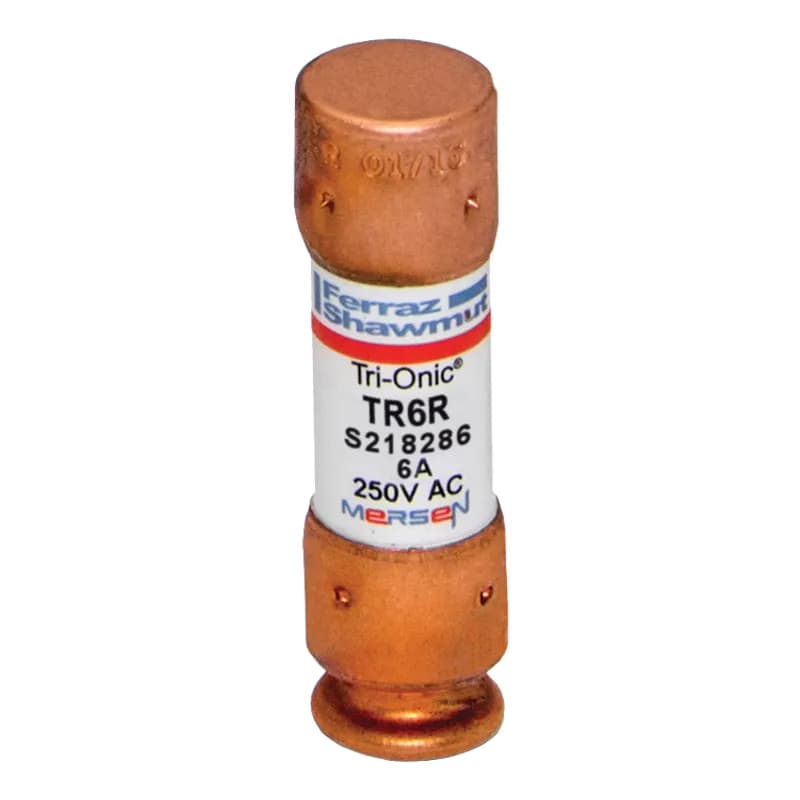 Fuse TR-R - Class RK5 - Time-Delay 250VAC 160VDC 6A Ferrule Tri-Onic®