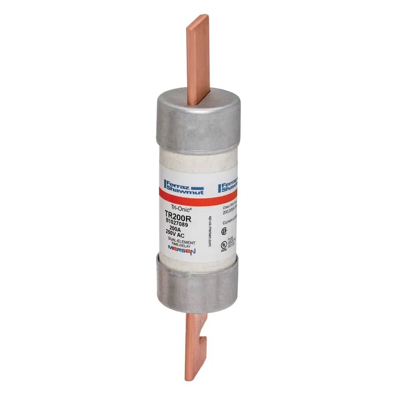Mersen TR200R - Fuse TR-R - Class RK5 - Time-Delay 250VAC 250VDC 200A Blade Tri-Onic®