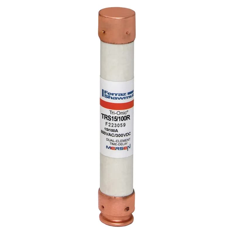 Mersen TRS15/100R - Fuse TRS-R - Class RK5 - Time-Delay 600VAC 600VDC 0.15A Ferrule Tri-Onic®