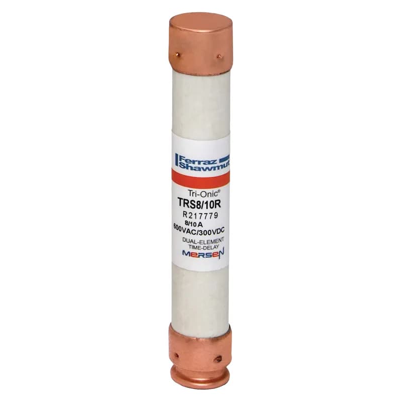 Mersen TRS8/10R - Fuse TRS-R - Class RK5 - Time-Delay 600VAC 600VDC 0.8A Ferrule Tri-Onic®