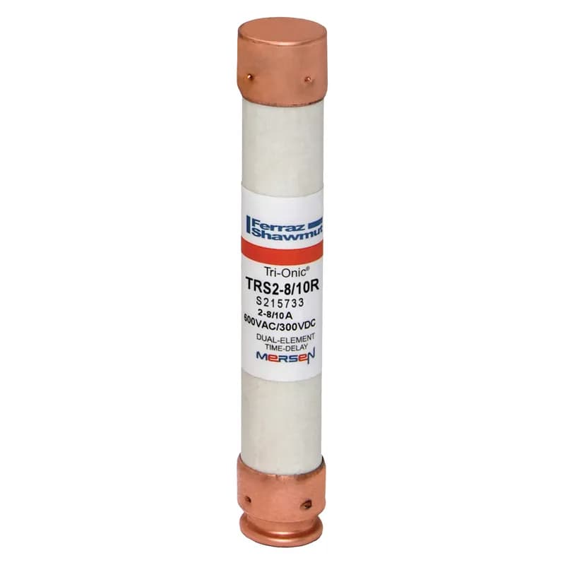 Mersen TRS2-8/10R - Fuse TRS-R - Class RK5 - Time-Delay 600VAC 600VDC 2.8A Ferrule Tri-Onic®