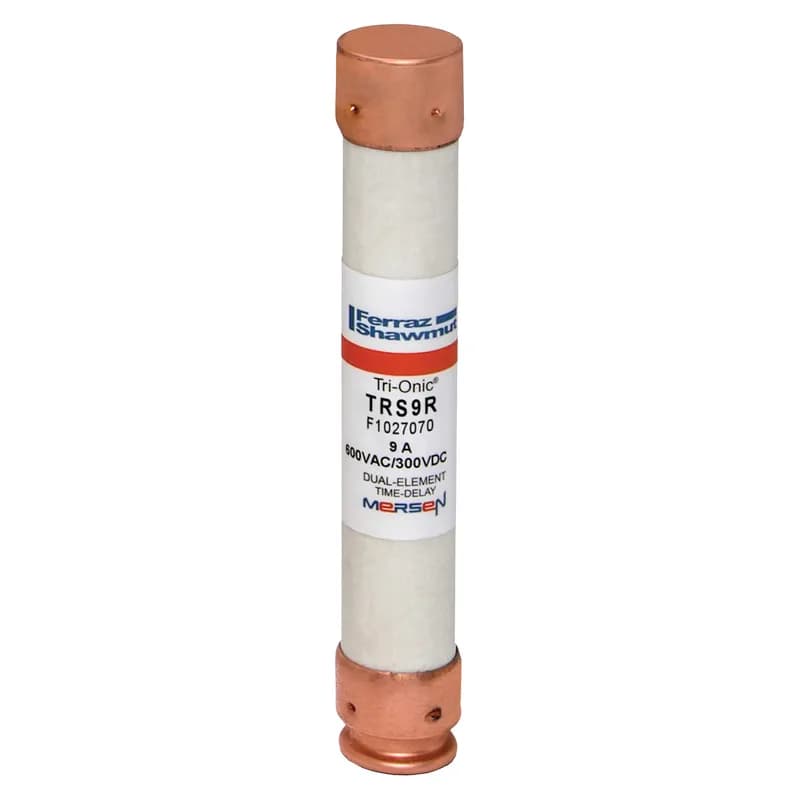 Fuse TRS-R - Class RK5 - Time-Delay 600VAC 600VDC 9A Ferrule Tri-Onic®
