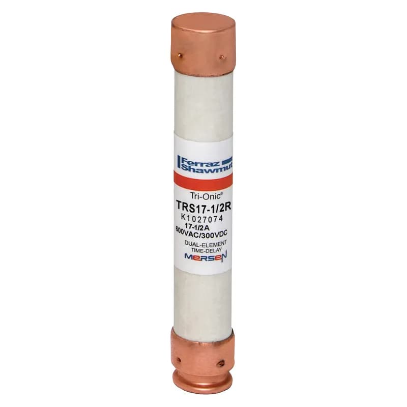 Fuse TRS-R - Class RK5 - Time-Delay 600VAC 300VDC 17.5A Ferrule Tri-Onic®