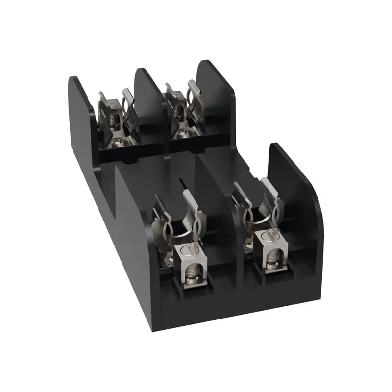 Fuse Block 600VAC 600VDC Class R 30A 2-Pole Copper Box