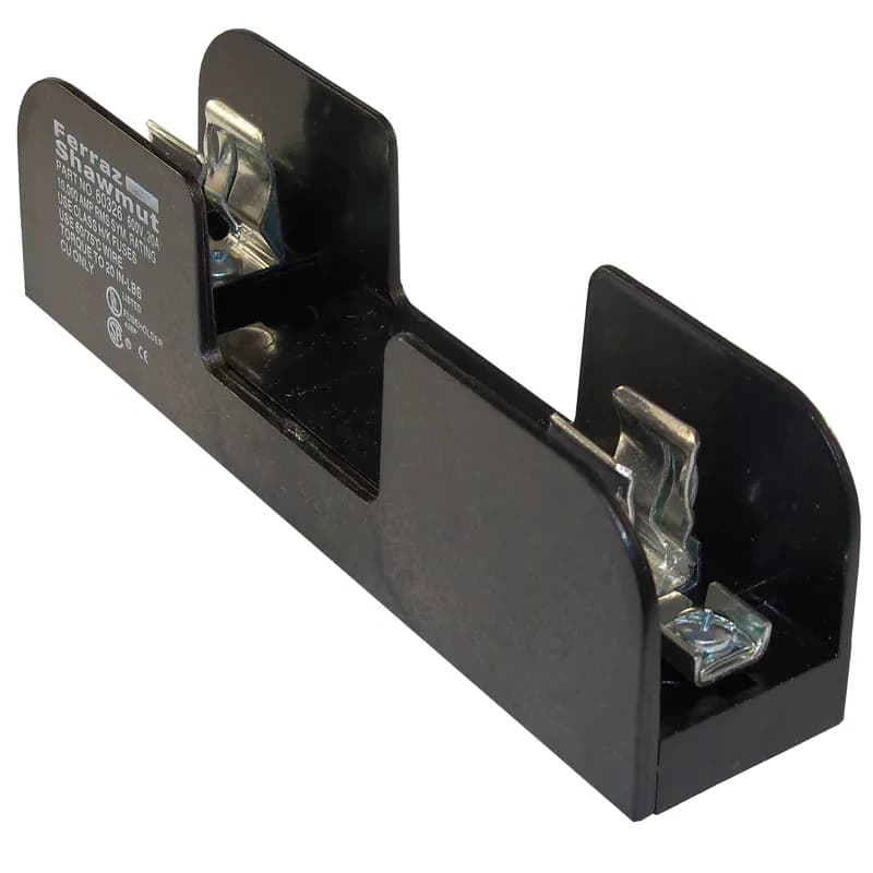 Fuse Block 600VAC 600VDC Class H/K 30A 1-Pole Pressure Plate with Reinforced Clip