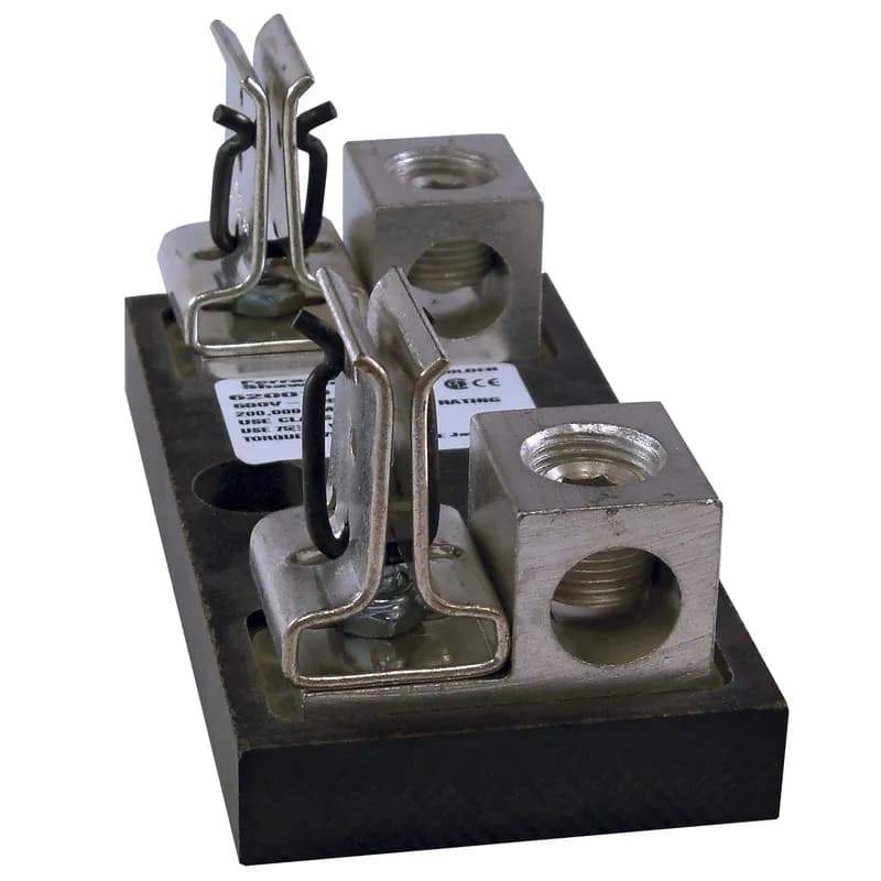 Fuse Block 600VAC 600VDC Class J 200A 1-Pole Box Side-Clip