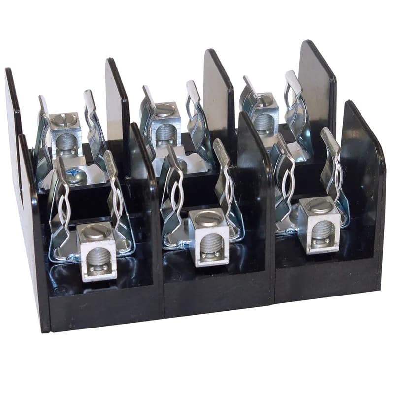 Fuse Block 600VAC 600VDC Class J 60A 3-Pole Box with Reinforced Clip