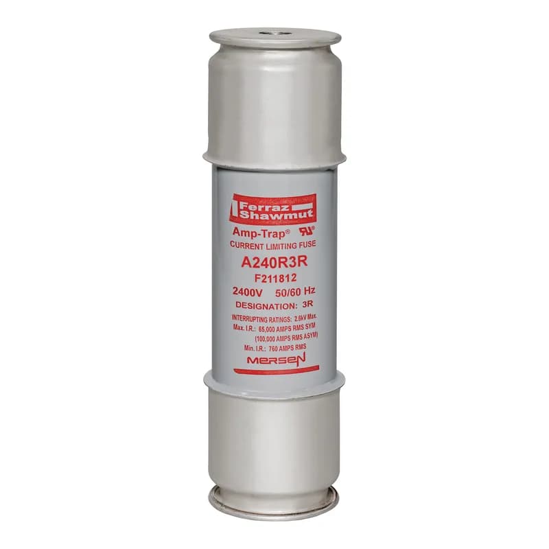 Back-Up R-Rated Medium Voltage Fuse 2400VAC 3R Mounting: Ferrule Visual Indicator Amp-Trap®