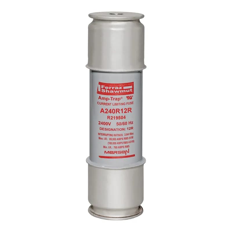 Back-Up R-Rated Medium Voltage Fuse 2400VAC 12R Mounting: Ferrule Visual Indicator Amp-Trap®