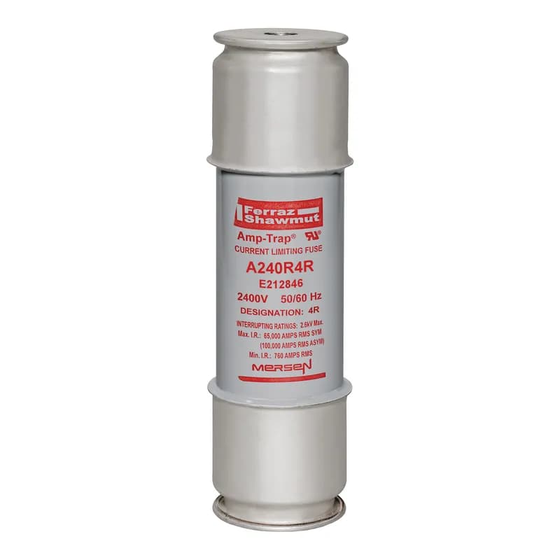 Back-Up R-Rated Medium Voltage Fuse 2400VAC 4R Mounting: Ferrule Visual Indicator Amp-Trap®