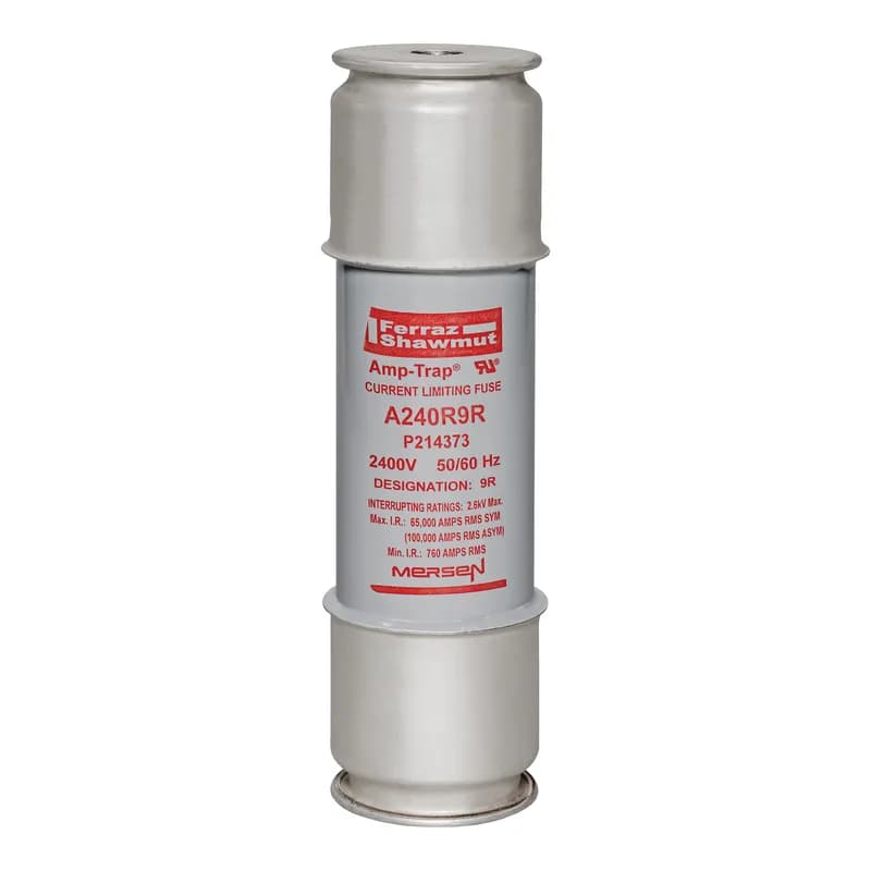 Back-Up R-Rated Medium Voltage Fuse 2400VAC 9R Mounting: Ferrule Visual Indicator Amp-Trap®