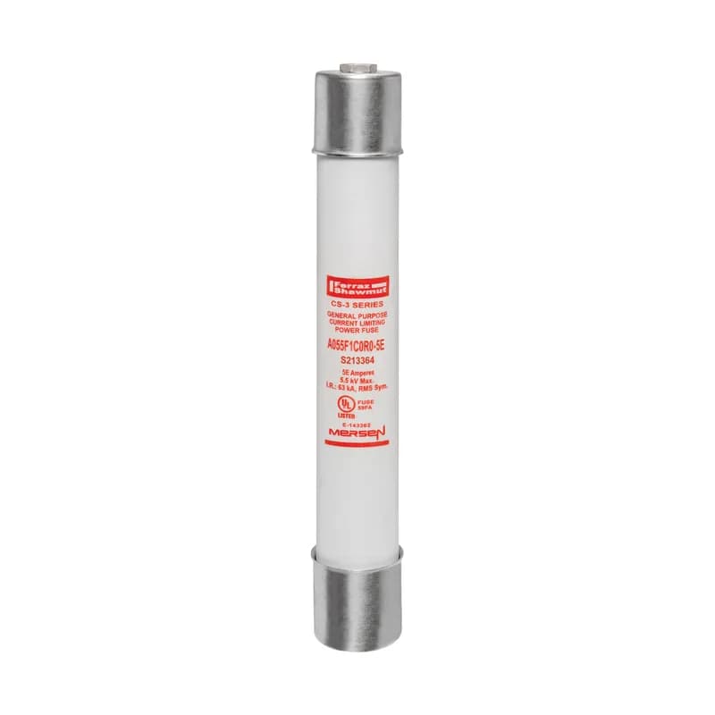 Mersen A055F1C0R0-5E - Medium Voltage E-Rated Fuse 5500VAC 5A Ferrule, Series: C0R0 Visual Indicator Amp-Trap®