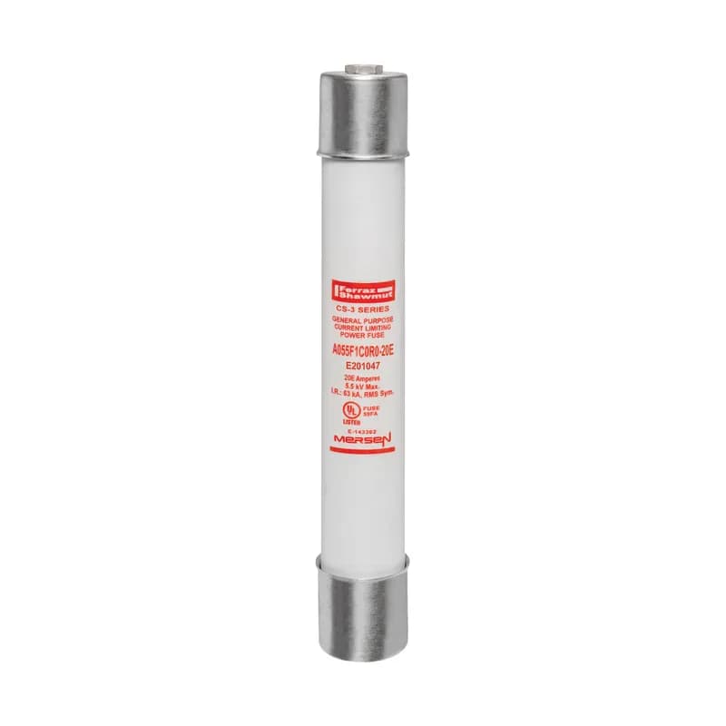 Medium Voltage E-Rated Fuse 5500VAC 20A Ferrule, Series: C0R0 Visual Indicator Amp-Trap®