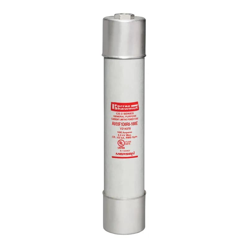 Medium Voltage E-Rated Fuse 5500VAC 100A Ferrule, Series: D0R0 Visual Indicator Amp-Trap®