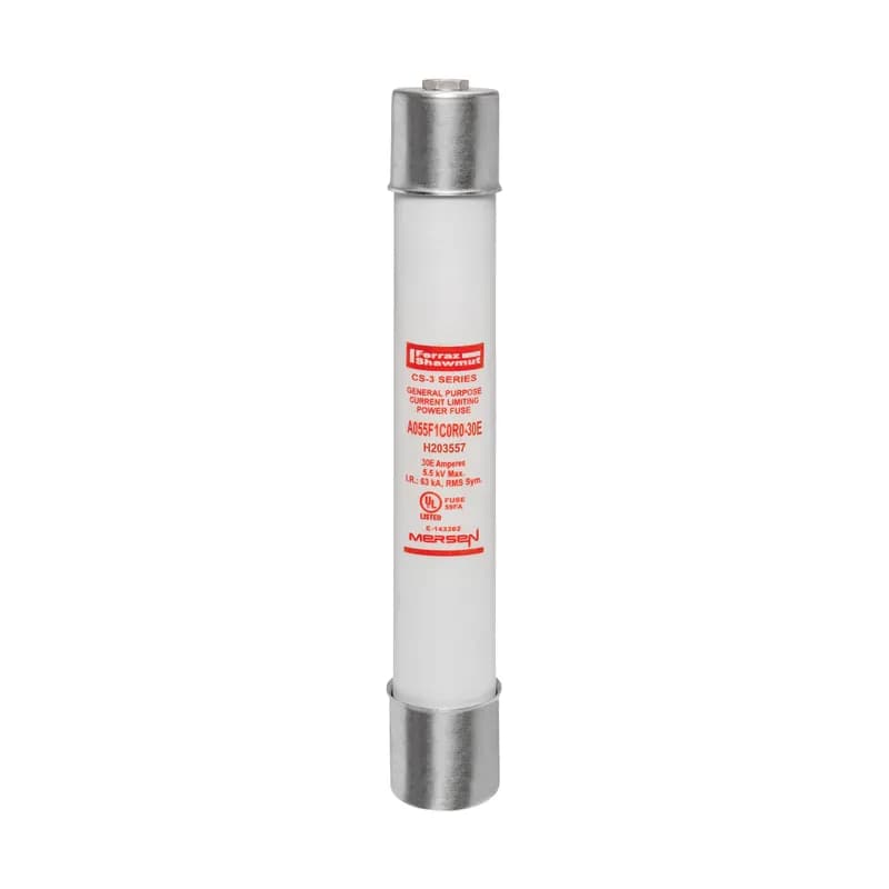 Medium Voltage E-Rated Fuse 5500VAC 30A Ferrule, Series: C0R0 Visual Indicator Amp-Trap®