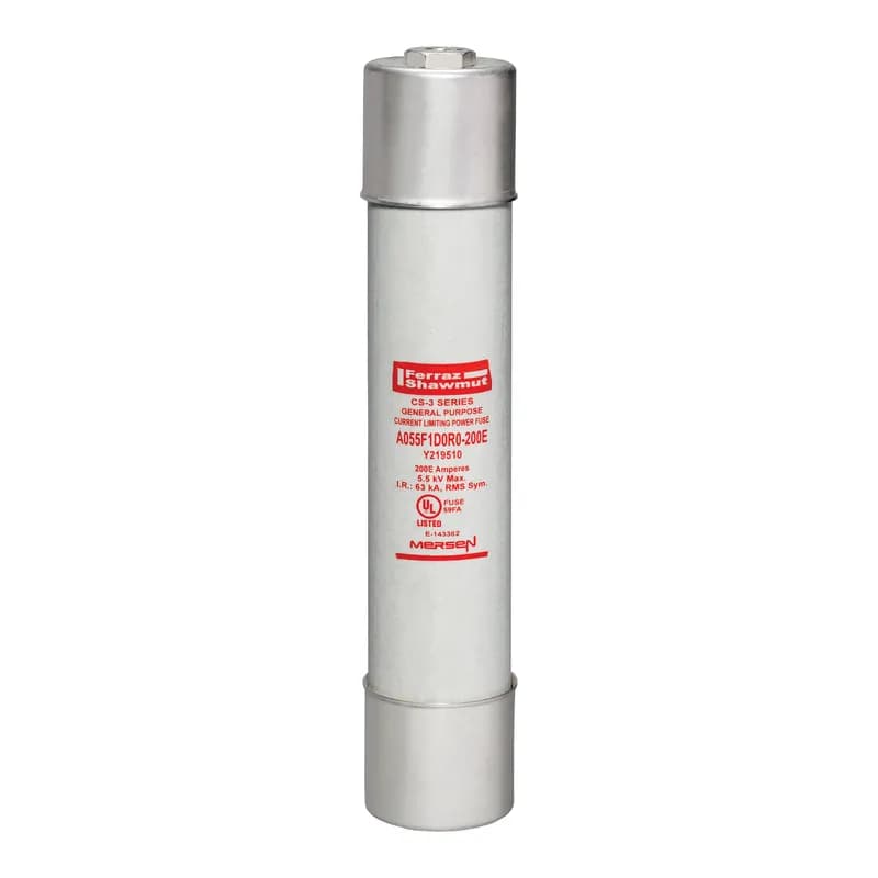 Medium Voltage E-Rated Fuse 5500VAC 200A Ferrule, Series: D0R0 Visual Indicator Amp-Trap®