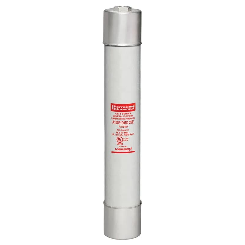 Medium Voltage E-Rated Fuse 15500VAC 25A Ferrule, Series: D0R0 Visual Indicator Amp-Trap®
