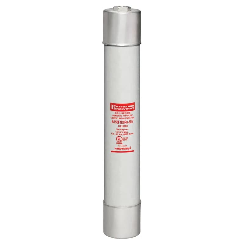 Medium Voltage E-Rated Fuse 15500VAC 30A Ferrule, Series: D0R0 Visual Indicator Amp-Trap®