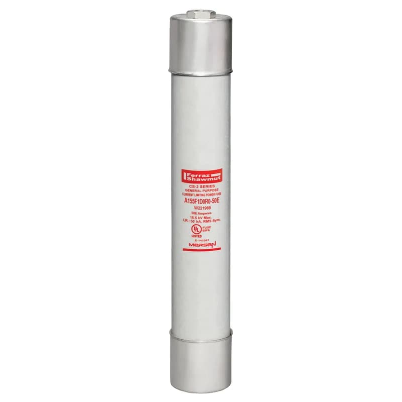 Medium Voltage E-Rated Fuse 15500VAC 50A Ferrule, Series: D0R0 Visual Indicator Amp-Trap®