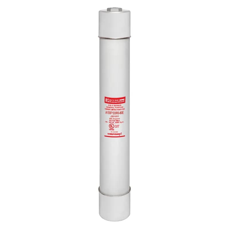 Medium Voltage E-Rated Fuse 15500VAC 80A Ferrule, Series: D0R0 Visual Indicator Amp-Trap®