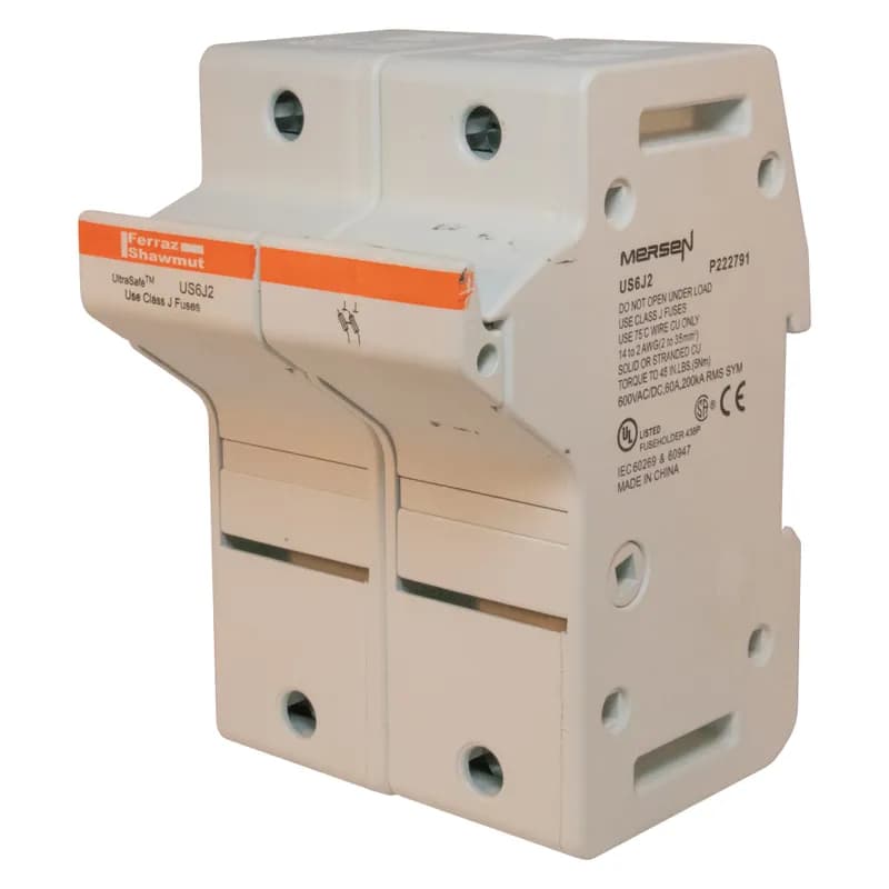 Fuse Holder UltraSafe™ 600VAC 600VDC Class J 60A 2-Pole Pressure Plate IP65
