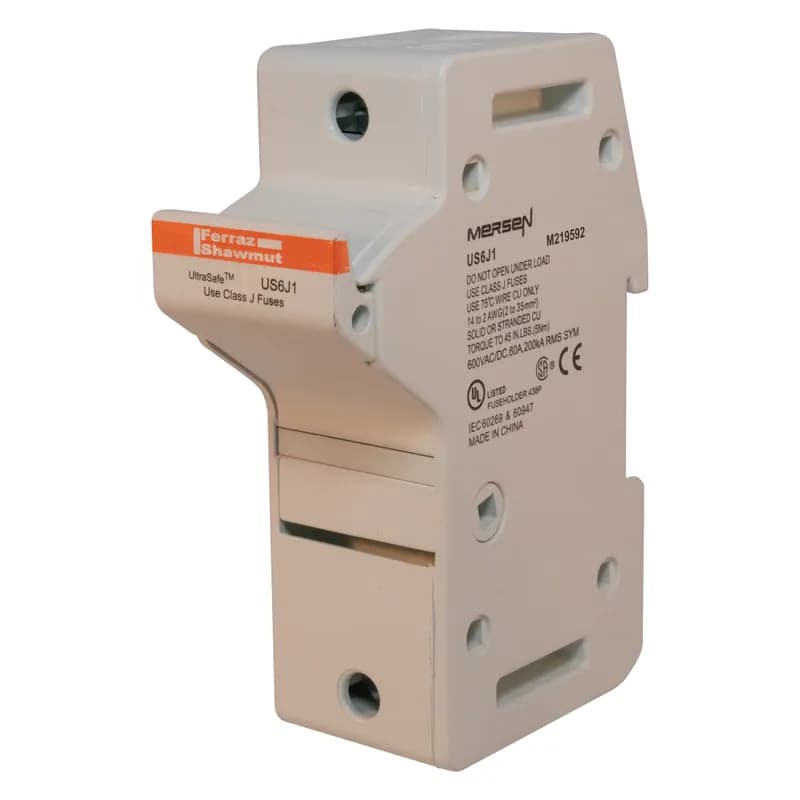Fuse Holder UltraSafe™ 600VAC 600VDC Class J 60A 1-Pole Pressure Plate IP65