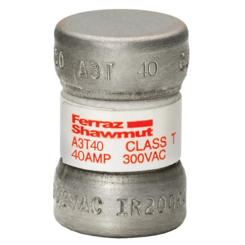 Fuse A3T - Class T - Fast-Acting 300VAC 160VDC 40A Ferrule Amp-Trap®