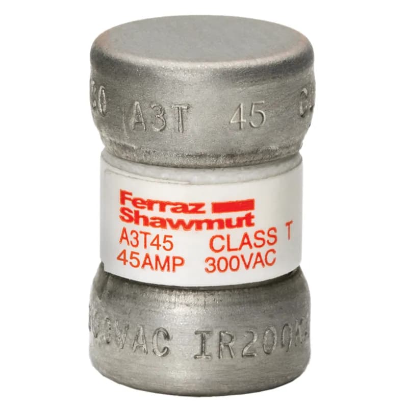 Fuse A3T - Class T - Fast-Acting 300VAC 160VDC 45A Ferrule Amp-Trap®