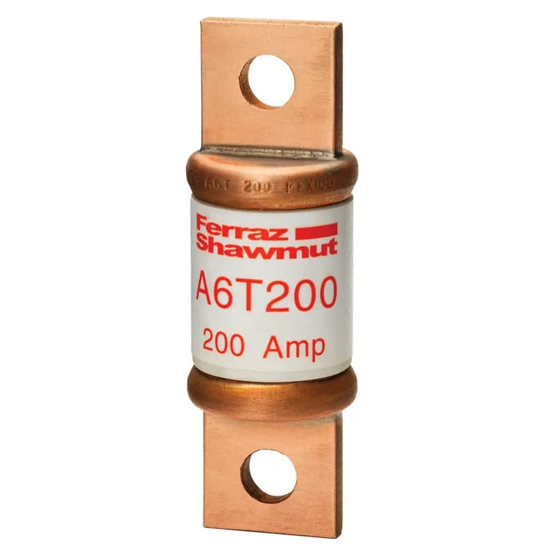 Fuse A6T - Class T - Fast-Acting 600VAC 300VDC 200A Blade Amp-Trap®