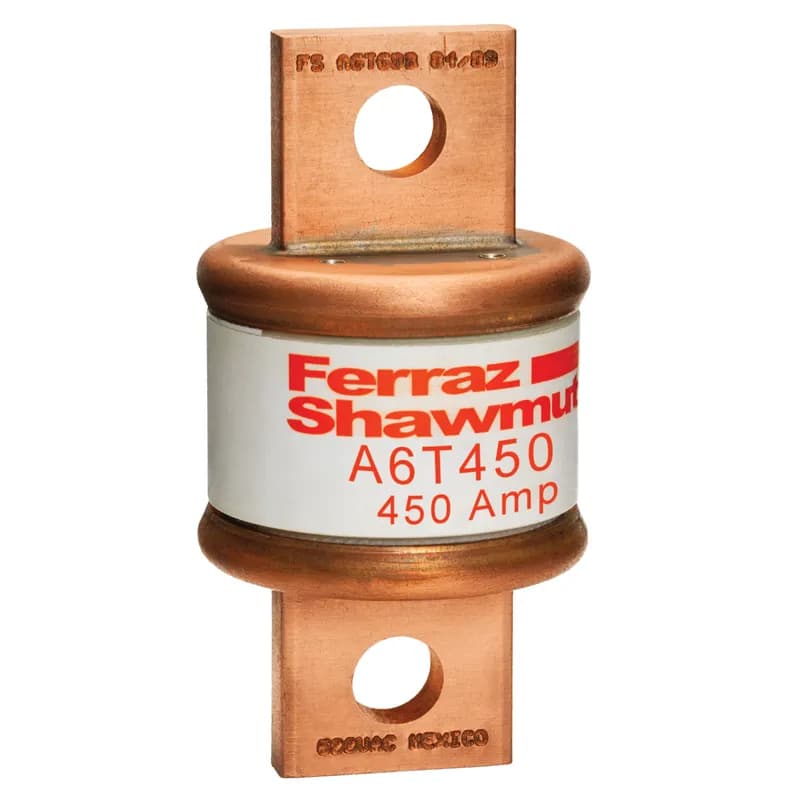 Fuse A6T - Class T - Fast-Acting 600VAC 300VDC 450A Blade Amp-Trap®