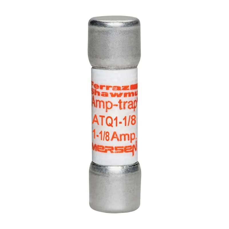 Mersen ATQ1-1/8 - Fuse ATQ - Midget - Time-Delay 500VAC 1.125A Ferrule Amp-Trap®