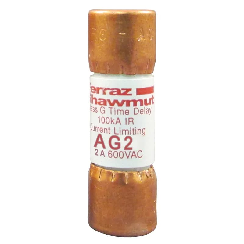 Mersen AG2 - Fuse AG - Class G 600VAC 2A Time Delay Ferrule Amp-Trap®