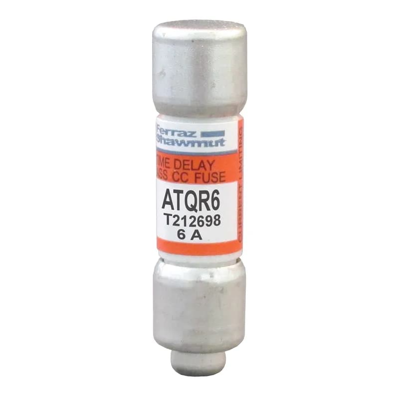 Fuse ATQR - Class CC - Time-Delay 600VAC 300VDC 6A Ferrule Amp-Trap 2000®